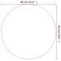 Golden round wall mirror Ø 60 cm by vidaXL, Mirrors - Ref: Foro24-348182, Price: 51,03 €, Discount: %