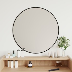 Black round wall mirror Ø 60 cm by vidaXL, Mirrors - Ref: Foro24-348187, Price: 40,60 €, Discount: %