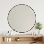 Black round wall mirror Ø 60 cm by vidaXL, Mirrors - Ref: Foro24-348187, Price: 40,27 €, Discount: %