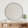 Black round wall mirror Ø 60 cm by vidaXL, Mirrors - Ref: Foro24-348187, Price: 40,60 €, Discount: %