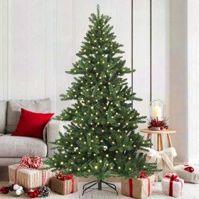 Árbol de Navidad artificial con ramas articuladas 180 cm PVC