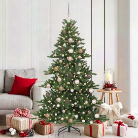 Árbol de Navidad artificial con ramas articuladas 180 cm PVC