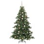 Árbol de Navidad artificial con ramas articuladas 180 cm PVC