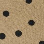Alfombra de yute tejida a mano de yute estampado lunares 90 cm