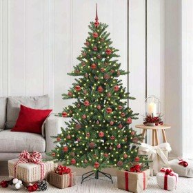Árbol de Navidad artificial con ramas articuladas 180 cm PVC