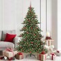 Árbol de Navidad artificial con ramas articuladas 180 cm PVC