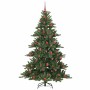 Árbol de Navidad artificial con ramas articuladas 180 cm PVC