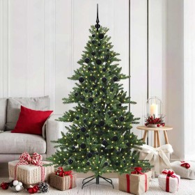 Árbol de Navidad artificial con ramas articuladas 180 cm PVC