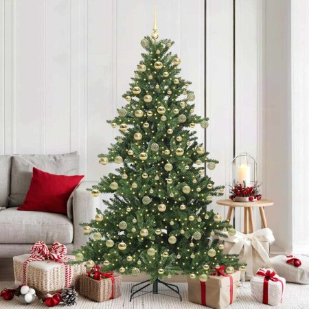 Árbol de Navidad artificial con ramas articuladas 180 cm PVC