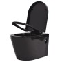 Wand-WC mit verstecktem Spülkasten aus schwarzer Keramik von vidaXL, Badezimmer - Ref: Foro24-3054477, Preis: 375,44 €, Rabat...
