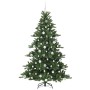 Árbol de Navidad artificial con ramas articuladas 180 cm PVC