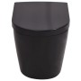 Wand-WC mit verstecktem Spülkasten aus schwarzer Keramik von vidaXL, Badezimmer - Ref: Foro24-3054477, Preis: 375,44 €, Rabat...