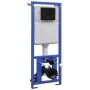 Inodoro de pared con cisterna oculta cerámica negro de vidaXL, Baños - Ref: Foro24-3054477, Precio: 373,90 €, Descuento: %