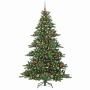 Árbol de Navidad artificial con ramas articuladas 180 cm PVC