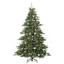 Árbol de Navidad artificial con ramas articuladas 210 cm PVC