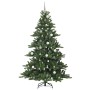 Árbol de Navidad artificial con ramas articuladas 210 cm PVC