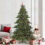 Árbol de Navidad artificial con ramas articuladas 210 cm PVC