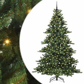 Árbol de Navidad artificial con ramas articuladas 210 cm PVC