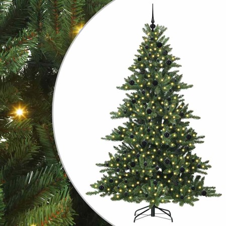 Árbol de Navidad artificial con ramas articuladas 210 cm PVC