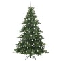 Árbol de Navidad artificial con ramas articuladas 210 cm PVC