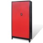 2-türiger Werkzeugschrank schwarz/roter Stahl 90x40x180 cm von vidaXL, Werkzeugschränke - Ref: Foro24-20158, Preis: 350,38 €,...