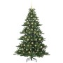 Árbol de Navidad artificial con ramas articuladas 210 cm PVC