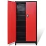 2-türiger Werkzeugschrank schwarz/roter Stahl 90x40x180 cm von vidaXL, Werkzeugschränke - Ref: Foro24-20158, Preis: 531,58 €,...