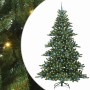 Árbol de Navidad artificial con ramas articuladas 210 cm PVC