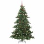 Árbol de Navidad artificial con ramas articuladas 210 cm PVC