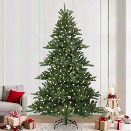 Árbol de Navidad artificial con ramas articuladas 240 cm PVC