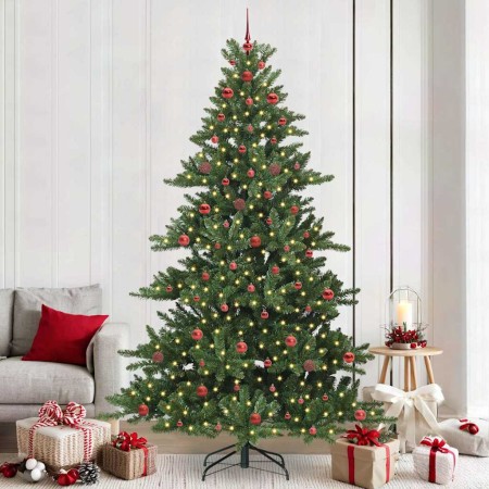 Árbol de Navidad artificial con ramas articuladas 240 cm PVC