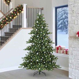 Árbol de Navidad artificial con ramas articuladas 240 cm PVC