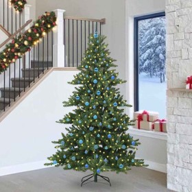 Árbol de Navidad artificial con ramas articuladas 240 cm PVC