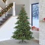 Árbol de Navidad artificial con ramas articuladas 240 cm PVC