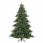 Árbol de Navidad artificial con ramas articuladas 240 cm PVC
