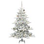 Árbol de Navidad artificial con ramas articuladas 150 cm PVC