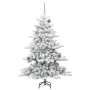 Árbol de Navidad artificial con ramas articuladas 150 cm PVC