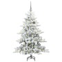 Árbol de Navidad artificial con ramas articuladas 150 cm PVC