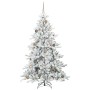 Árbol de Navidad artificial con ramas articuladas 180 cm PVC