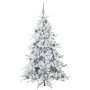 Árbol de Navidad artificial con ramas articuladas 180 cm PVC
