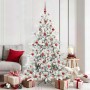 Árbol de Navidad artificial con ramas articuladas 180 cm PVC