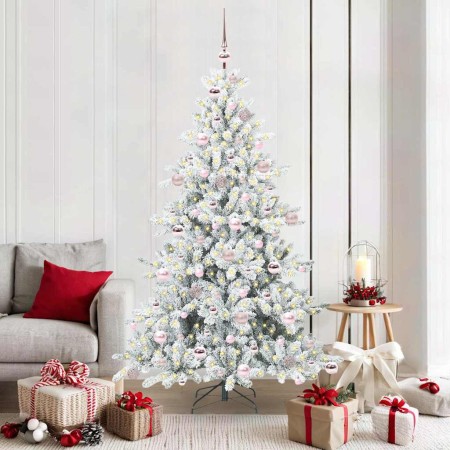 Árbol de Navidad artificial con ramas articuladas 180 cm PVC