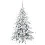 Árbol de Navidad artificial con ramas articuladas 180 cm PVC