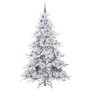 Árbol de Navidad artificial con ramas articuladas 180 cm PVC