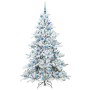 Árbol de Navidad artificial con ramas articuladas 180 cm PVC