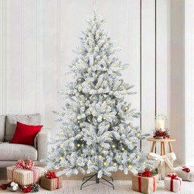 Árbol de Navidad artificial con ramas articuladas 210 cm PVC