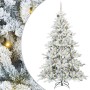 Árbol de Navidad artificial con ramas articuladas 210 cm PVC