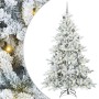 Árbol de Navidad artificial con ramas articuladas 210 cm PVC