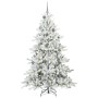 Árbol de Navidad artificial con ramas articuladas 210 cm PVC