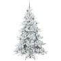 Árbol de Navidad artificial con ramas articuladas 210 cm PVC
